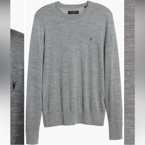 All Saints Mode Slim Fit Wool Sweater - Picture 5 of 7